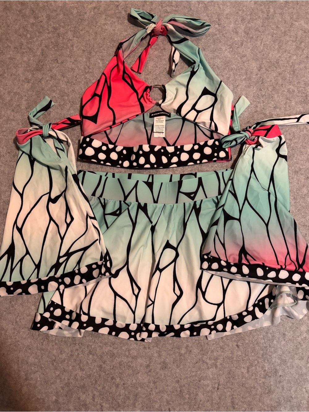 iHeartRaves Demon Slayer Shinobu Anime Butterfly Rave Set with Arm Sleeves